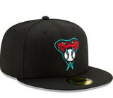 Men's Arizona Diamondbacks New Era Black Alternate Authentic Collection On-Field 59FIFTY Fitted Hat - Pro Jersey Sports