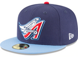 Men's California Angels New Era 2 Tone Navy/Baby Blue Cooperstown Collection Wool 59FIFTY Fitted Hat - Pro Jersey Sports