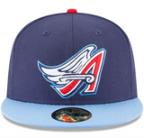 Men's California Angels New Era 2 Tone Navy/Baby Blue Cooperstown Collection Wool 59FIFTY Fitted Hat - Pro Jersey Sports