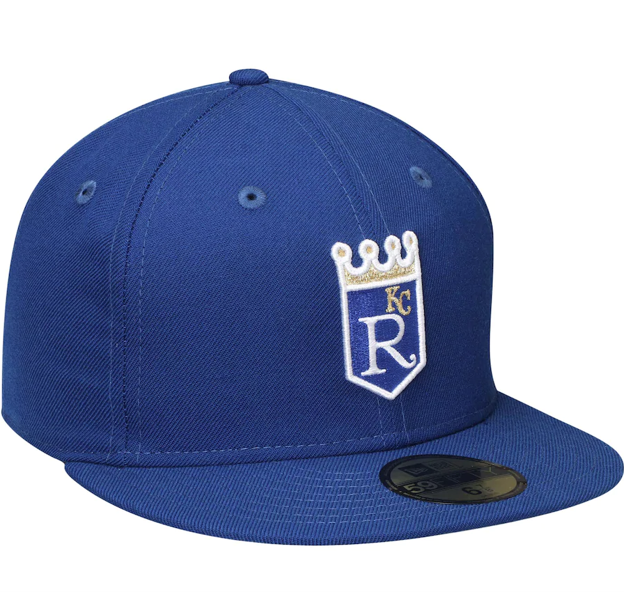 Men's Kansas City Royals New Era Royal Cooperstown Collection Wool 59FIFTY Fitted Hat