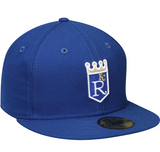 Men's Kansas City Royals New Era Royal Cooperstown Collection Wool 59FIFTY Fitted Hat - Pro Jersey Sports