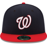 Men's Washington Nationals New Era Navy/Red Alternate Authentic Collection On-Field 59FIFTY Fitted Hat - Pro Jersey Sports