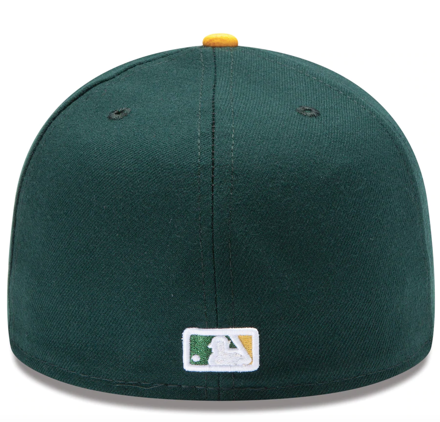 Men's Oakland Athletics New Era Green/Yellow Home Authentic Collection On-Field 59FIFTY Fitted Hat
