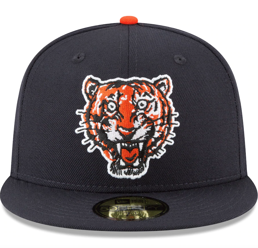 Men's Detroit Tigers New Era Navy Cooperstown Collection Wool 59FIFTY Fitted Hat