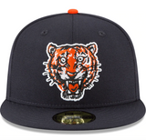 Men's Detroit Tigers New Era Navy Cooperstown Collection Wool 59FIFTY Fitted Hat - Pro Jersey Sports