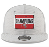 Men's Tampa Bay Buccaneers New Era Gray Super Bowl LV Champions Parade 9FIFTY Snapback Adjustable Hat - Pro Jersey Sports
