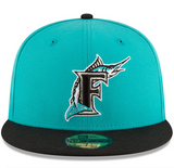 Men's Florida Marlins New Era Aqua 1997 World Series Wool 59FIFTY Fitted Hat - Pro Jersey Sports