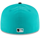 Men's Florida Marlins New Era Aqua 1997 World Series Wool 59FIFTY Fitted Hat - Pro Jersey Sports
