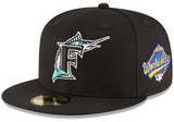 Men's Florida Marlins New Era Black 1997 World Series Wool 59FIFTY Fitted Hat - Pro Jersey Sports