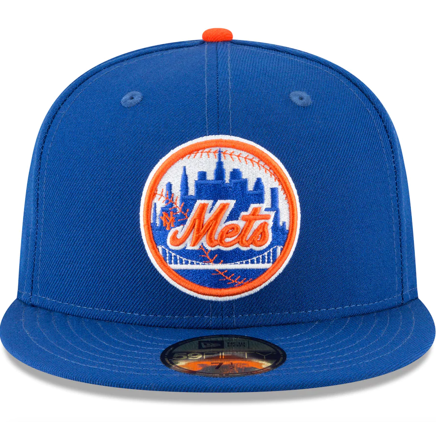Men's New York Mets New Era Blue Cooperstown Collection Wool 59FIFTY Fitted Hat