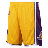 Los Angeles Lakers Mitchell and Ness Hardwood Classics 2009-2010 Road Swingman Shorts - Mens - Pro Jersey Sports