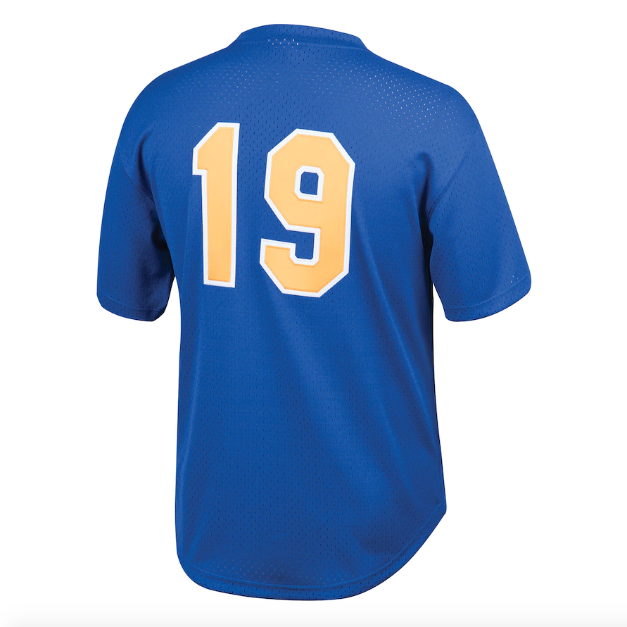 Men's Milwaukee Brewers Robin Yount Mitchell & Ness Royal Cooperstown Collection 1991 Mesh Batting Practice Jersey