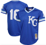 Men’s Mitchell & Ness Authentic Replica Bo Jackson Kansas City Royals 1989 Blue Mesh Batting Practice Jersey - Pro Jersey Sports