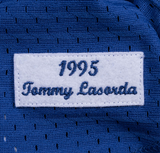 Men’s Mitchell & Ness Los Angeles Dodgers Tommy Lasorda 1995 Authentic Replica Blue Mesh Batting Practice Jersey - Pro Jersey Sports