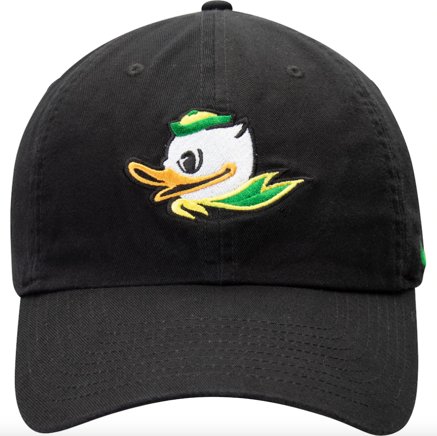 Oregon Ducks Nike Heritage 86 Team Logo Performance Adjustable Hat - Black