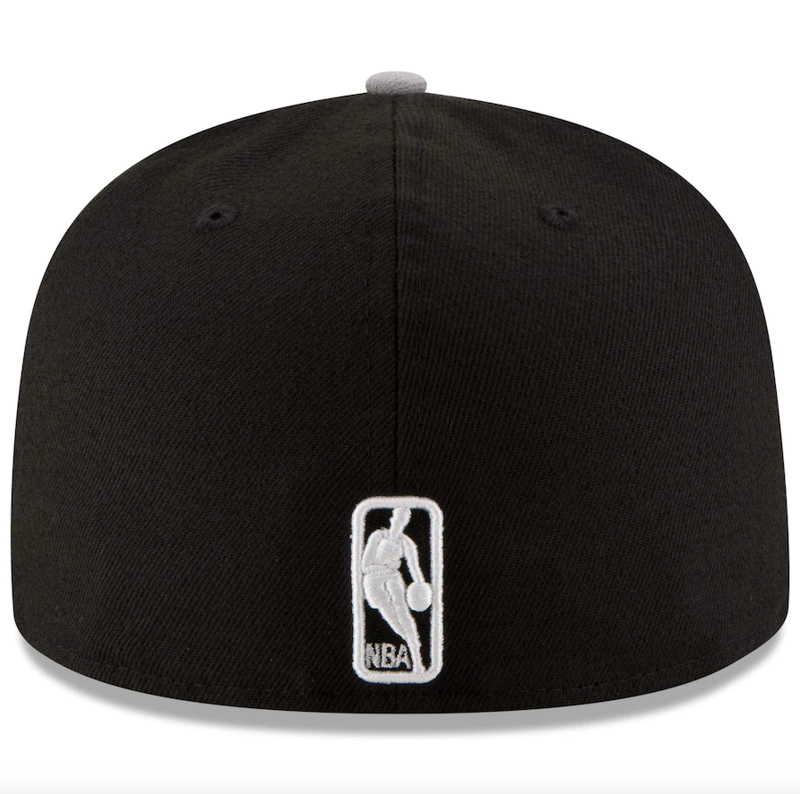 Men's Brooklyn Nets New Era Black/Gray Official Team Color 2Tone 59FIFTY Fitted Hat - Pro Jersey Sports