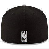 Men's Brooklyn Nets New Era Black/Gray Official Team Color 2Tone 59FIFTY Fitted Hat - Pro Jersey Sports