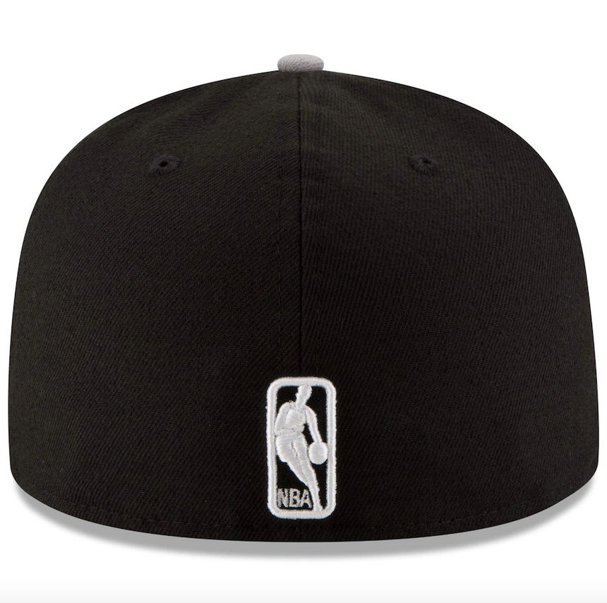 Men's Brooklyn Nets New Era Black/Gray Official Team Color 2Tone 59FIFTY Fitted Hat - Pro Jersey Sports