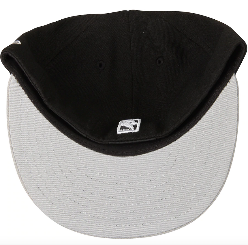 Men's Brooklyn Nets New Era Black/Gray Official Team Color 2Tone 59FIFTY Fitted Hat - Pro Jersey Sports