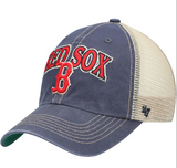 '47 Brand Boston Red Sox Navy/Natural Tuscaloosa Clean Up Adjustable Hat - Pro Jersey Sports