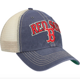 '47 Brand Boston Red Sox Navy/Natural Tuscaloosa Clean Up Adjustable Hat - Pro Jersey Sports