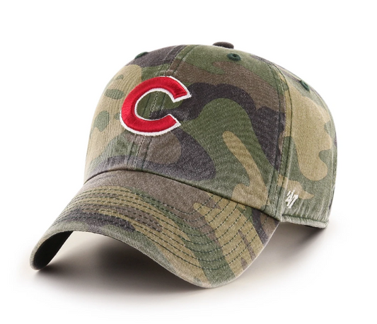 '47 Brand Chicago Cubs MLB Camo Clean Up Strapback Cap