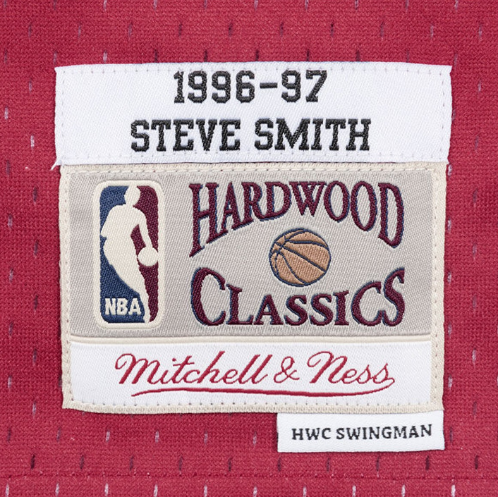 Men's Atlanta Hawks Steve Smith Mitchell & Ness Red 1996-97 Hardwood Classics Swingman Jersey