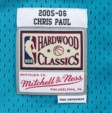 Men's New Orleans Hornets Chris Paul Mitchell & Ness Teal Hardwood Classics Swingman Jersey - Pro Jersey Sports