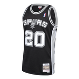Men's San Antonio Spurs Manu Ginobili Mitchell & Ness Black 2002-03 Hardwood Classics Swingman Jersey - Pro Jersey Sports