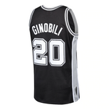 Men's San Antonio Spurs Manu Ginobili Mitchell & Ness Black 2002-03 Hardwood Classics Swingman Jersey - Pro Jersey Sports