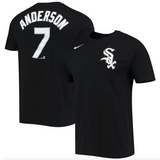 Men's Chicago White Sox Tim Anderson Nike Black Name & Number T-Shirt - Pro Jersey Sports