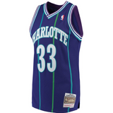 Men’s Alonzo Mourning Charlotte Hornets 1994-95 Purple Swingman Replica Jersey By Mitchell & Nessi - Pro Jersey Sports