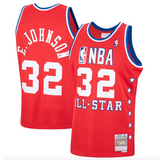 Men's Magic Johnson Mitchell & Ness Western Conference 1988 All-Star Hardwood Classics Swingman Jersey - Red - Pro Jersey Sports