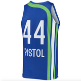 Men's Atlanta Hawks Pete Maravich Mitchell & Ness Blue 1971-72 Hardwood Classics Swingman Jersey - Pro Jersey Sports