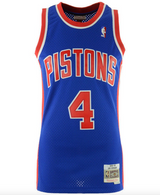 Men's Joe Dumars Detroit Pistons Mitchell & Ness Blue 1988-89 Hardwood Classics Swingman Jersey - Pro Jersey Sports