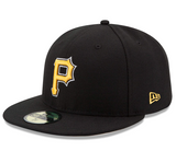 Men's Pittsburgh Pirates New Era Black Game Alternate Authentic Collection On-Field 59FIFTY Fitted Hat - Pro Jersey Sports