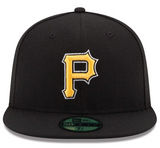 Men's Pittsburgh Pirates New Era Black Game Alternate Authentic Collection On-Field 59FIFTY Fitted Hat - Pro Jersey Sports