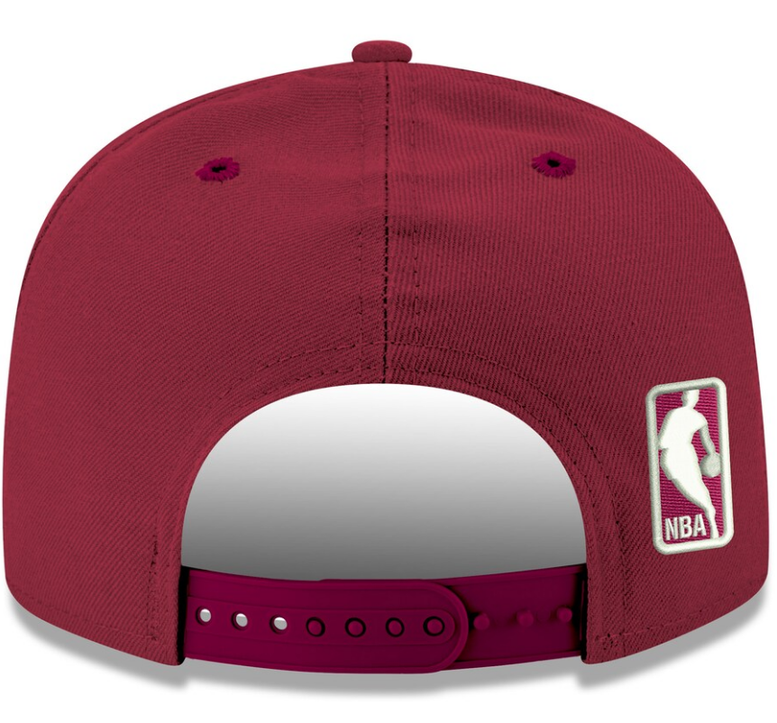 Men's Cleveland Cavaliers New Era Wine Official Team Color 9FIFTY Adjustable Hat