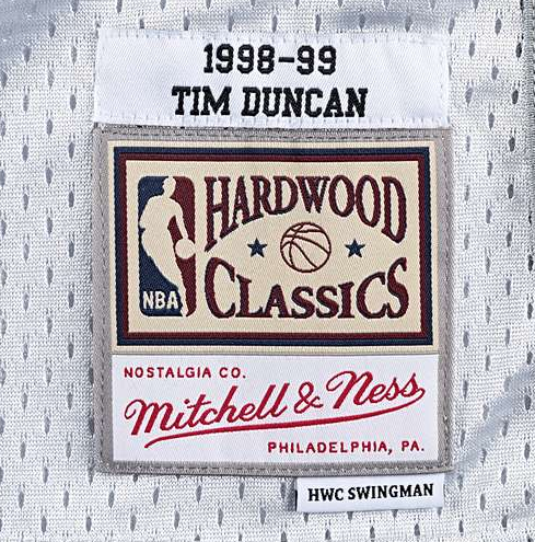 Men's Tim Duncan San Antonio Spurs Mitchell & Ness Hardwood Classics 1998-99 Swingman Jersey - White