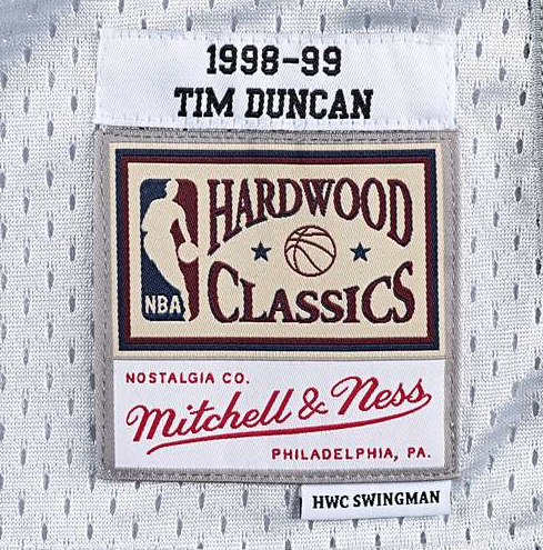 Men's Tim Duncan San Antonio Spurs Mitchell & Ness Hardwood Classics 1998-99 Swingman Jersey - White - Pro Jersey Sports