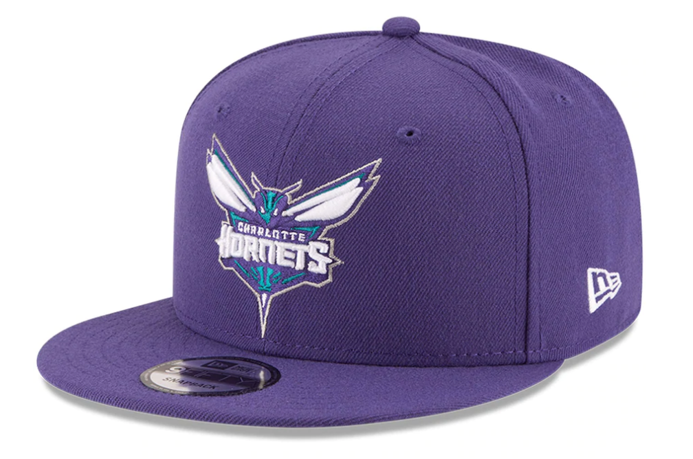 Men's Charlotte Hornets New Era Purple Official Team Color 9FIFTY Adjustable Snapback Hat