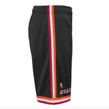 Men's Miami Heat Mitchell and Ness Hardwood Classics Black 1996-97 Swingman Shorts - Pro Jersey Sports