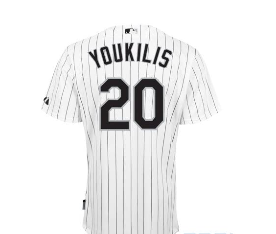 Men's Chicago White Sox Kevin Youkilis Authentic Home White Polyester Jersey