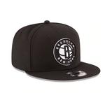Men's Brooklyn Nets New Era Black Official Team Color 9FIFTY Adjustable Snapback Hat - Pro Jersey Sports