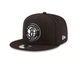 Men's Brooklyn Nets New Era Black Official Team Color 9FIFTY Adjustable Snapback Hat - Pro Jersey Sports