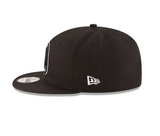 Men's Brooklyn Nets New Era Black Official Team Color 9FIFTY Adjustable Snapback Hat - Pro Jersey Sports