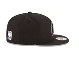 Men's Brooklyn Nets New Era Black Official Team Color 9FIFTY Adjustable Snapback Hat - Pro Jersey Sports