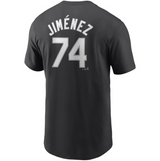 Men's Chicago White Sox Eloy Jimenez  Nike Black Name & Number T-Shirt - Pro Jersey Sports