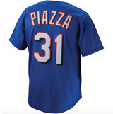 Men's Mitchell & Ness Mike Piazza New York Mets Royal Cooperstown Collection Batting Practice Jersey - Pro Jersey Sports