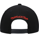 Men's Chicago Bulls Mitchell & Ness Black Hardwood Classics Foundation Script Snapback Hat - Pro Jersey Sports